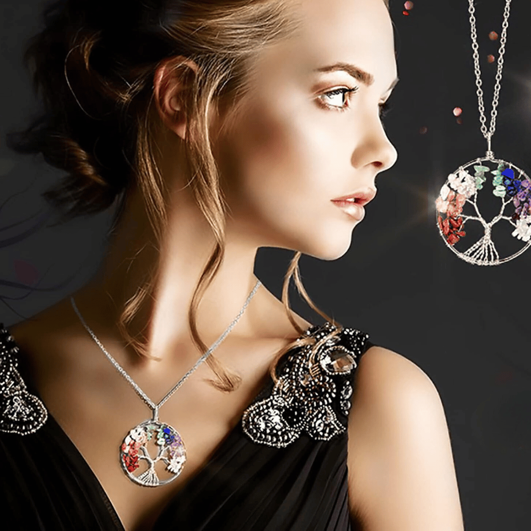 Amuleto Mágico - Collar Árbol de la Vida de los 7 chakras