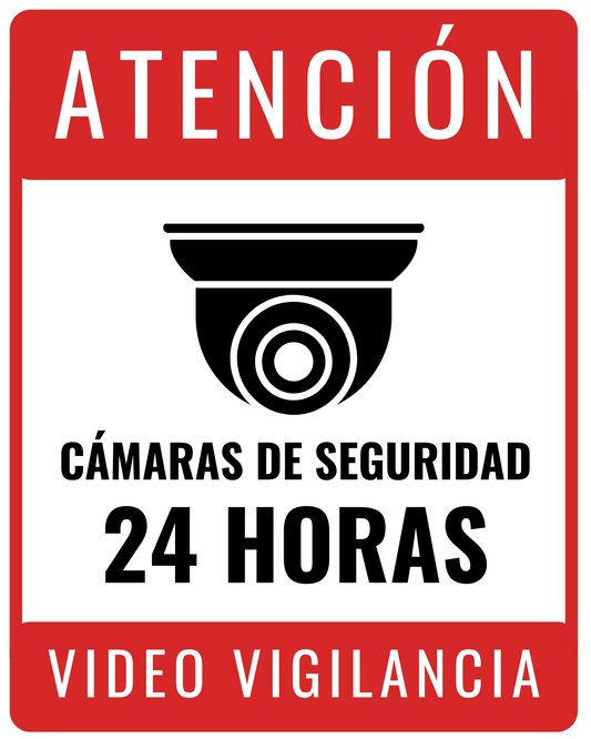 Cartel de Vídeo vigilancia